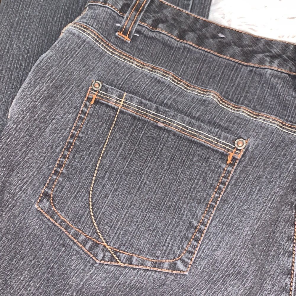 French Cuff Gray Jeans - Picture 6 of 11
